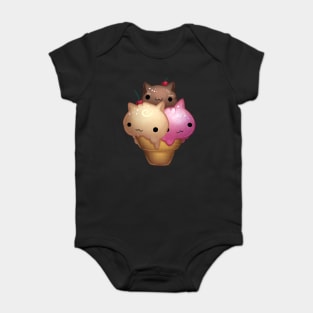 Ice Cream Cats Baby Bodysuit